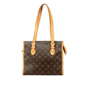 Louis Vuitton Monogram Popincourt Shoulder Bag Tote Brown Leather